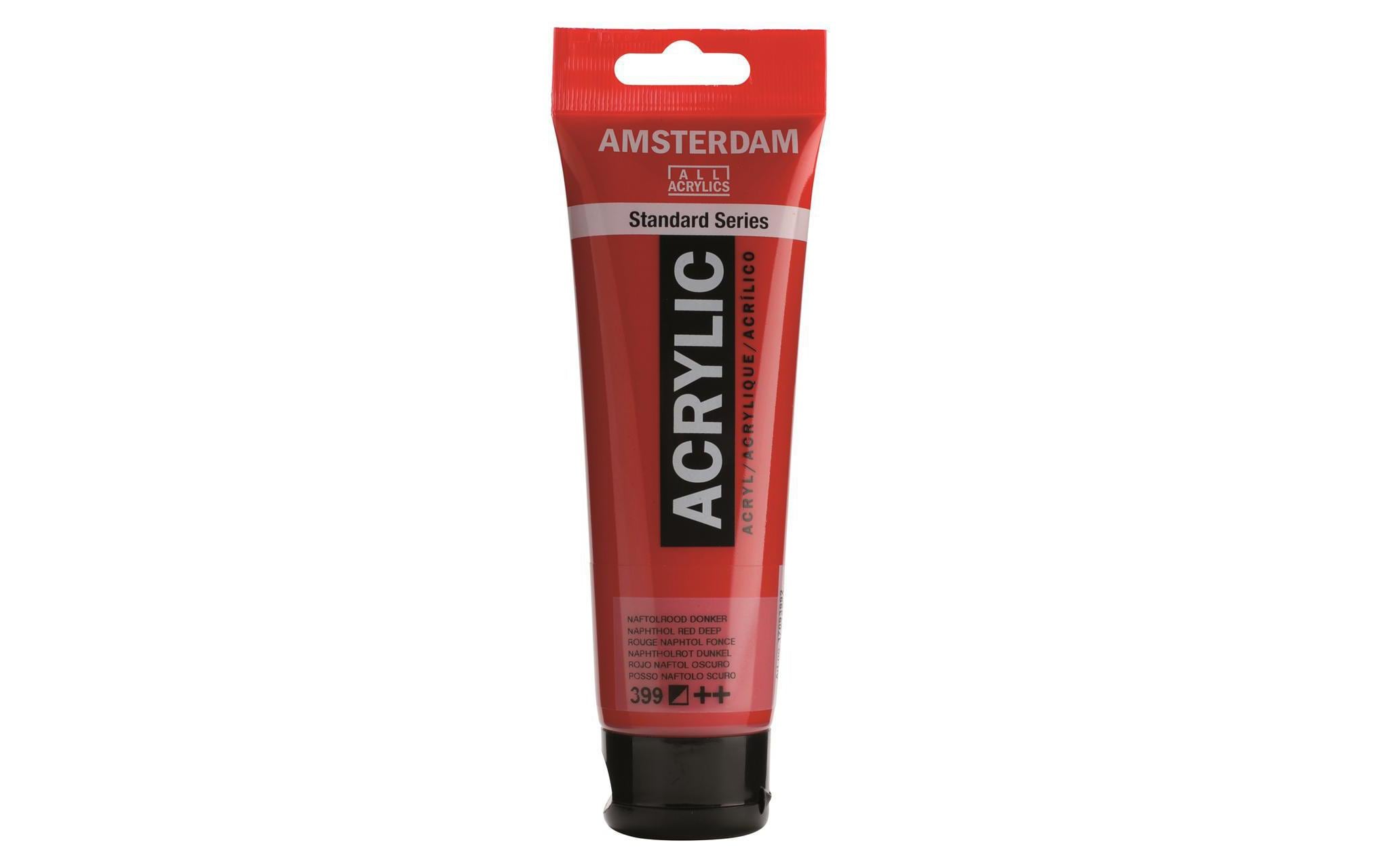 Amsterdam Acrylfarbe Standard 399 120 ml, Farbe: Naphtholrot D, Halbdeckend