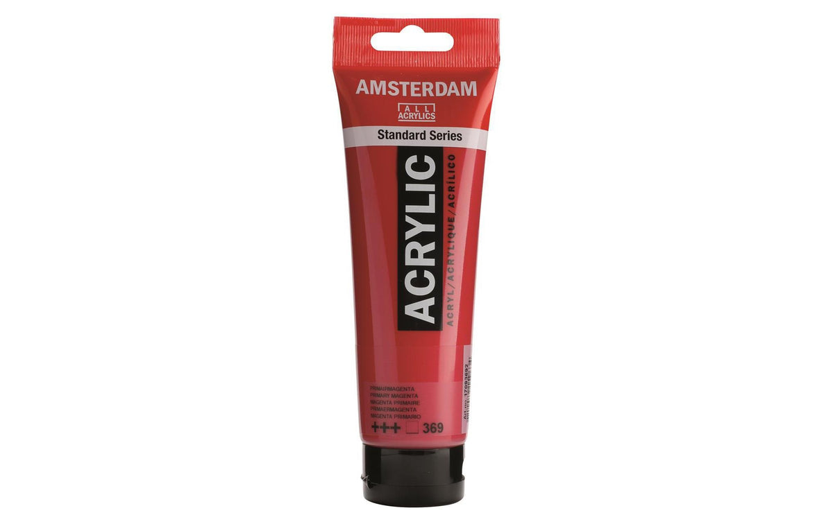 Amsterdam, Acrylfarbe Standard 369 Primärma 120 ml, Farbe: Primärmagenta, Transparent