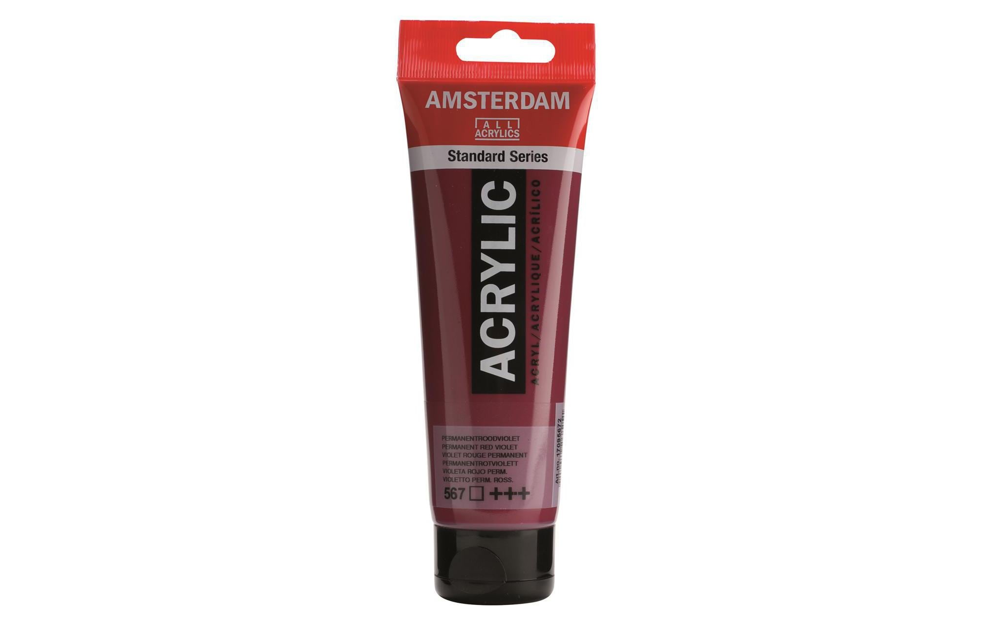 Amsterdam Acrylfarbe Standard 577 120 ml, Farbe: Perm. Rotviolett H, Deckend