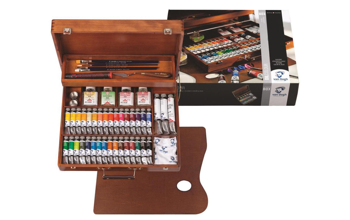 Van Gogh Ölfarbe Malkasten Superior 34 Tuben, 4 Gläser, 5 Pinsel etc.