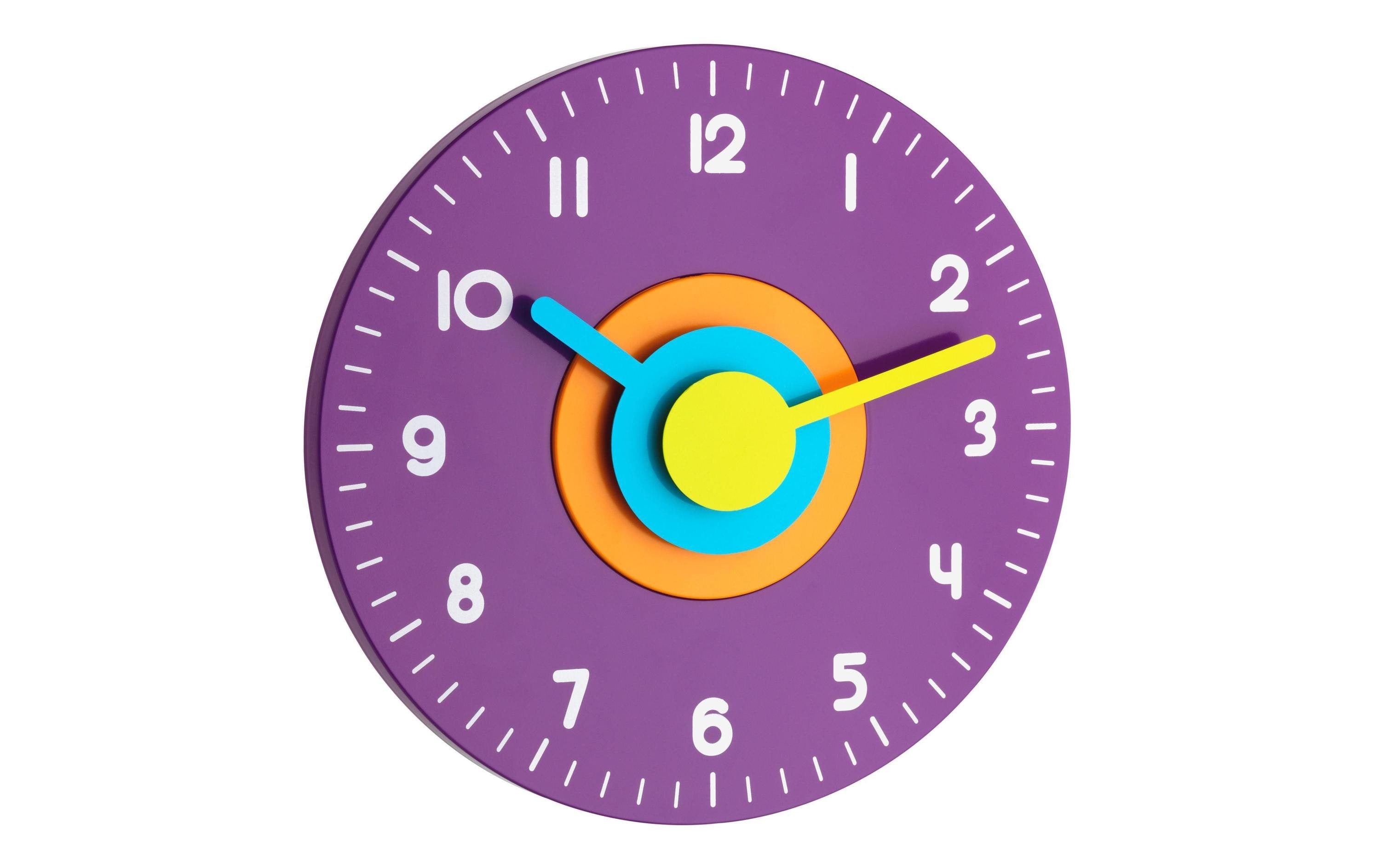 TFA Design Wanduhr violet ohne Batterie