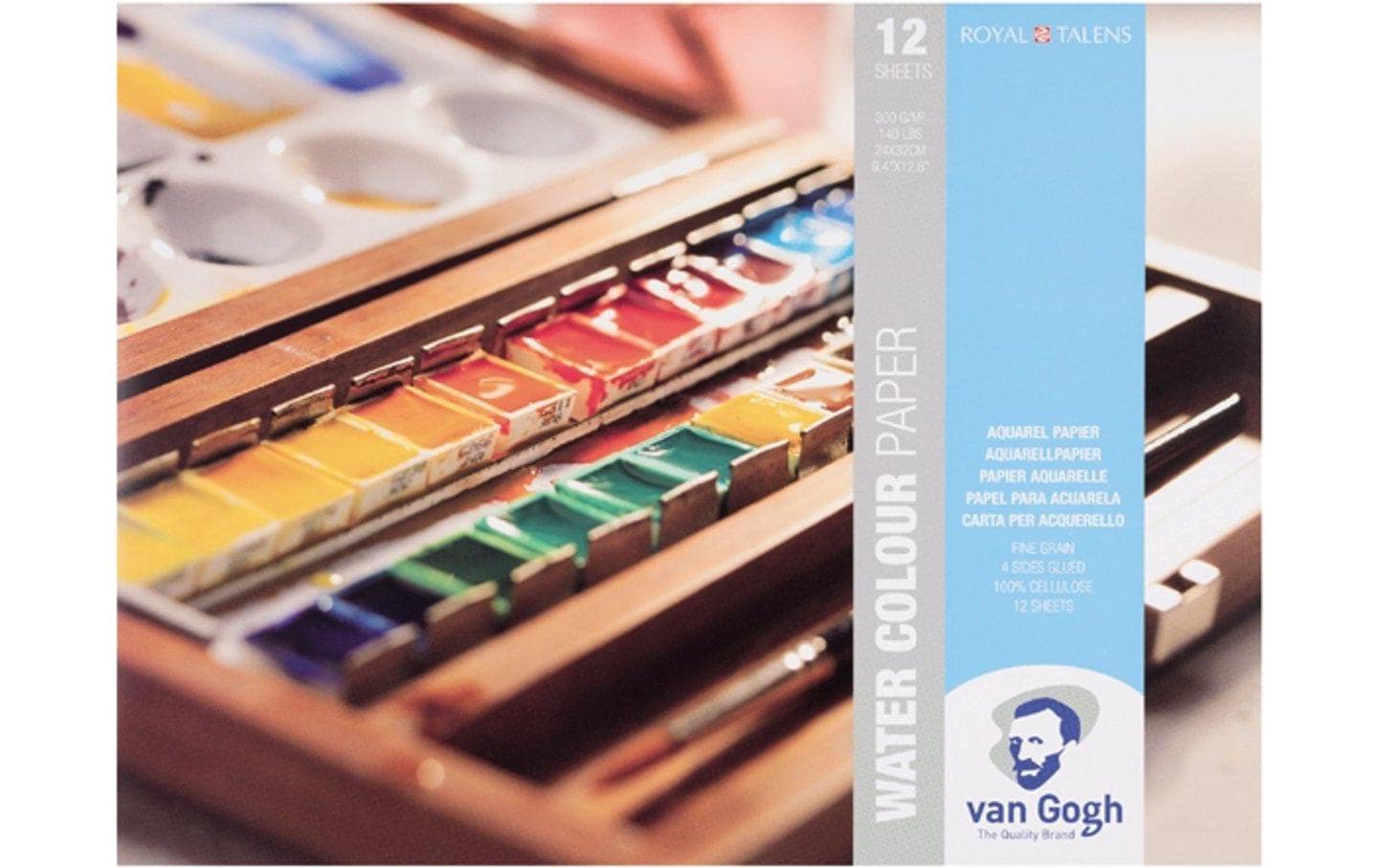 Van Gogh Aquarellpapier 24 x 32 cm 300g/m2, 12 Stk., 100% Zellulose