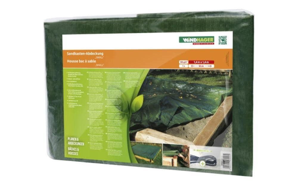 Windhager Sandkasten-Abdeckung 1.4x1.4m, grün