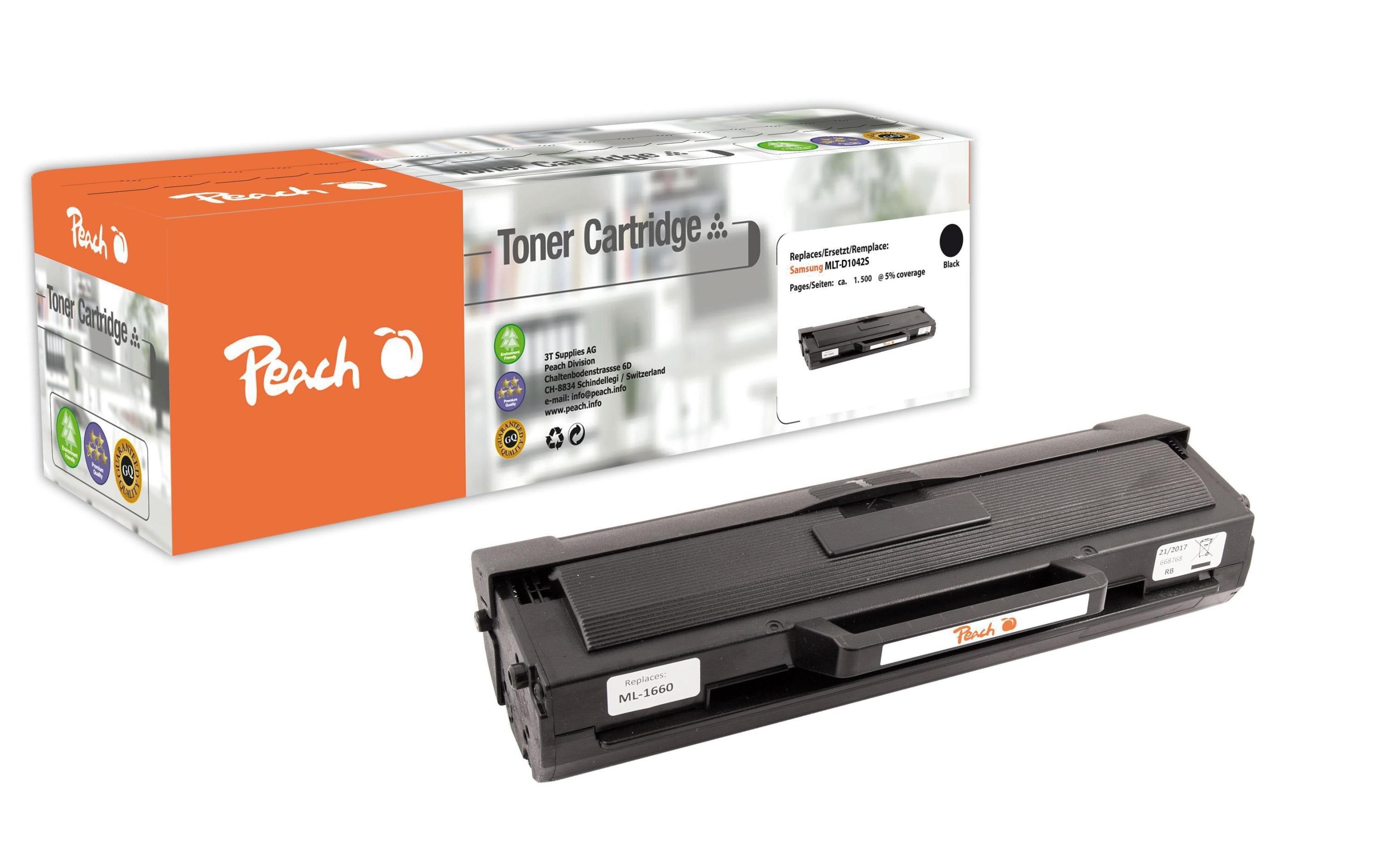 Peach Toner Samsung MLT-D1042 black 1500 Seiten