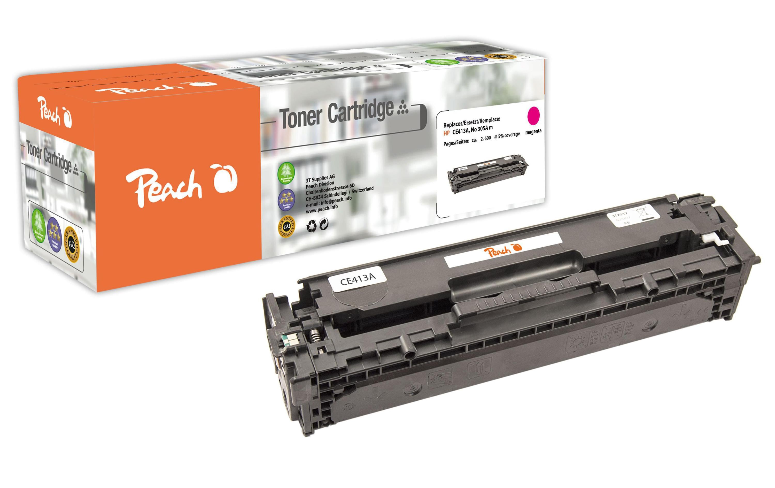 Peach Toner HP CE413A 2600 Seiten, magenta