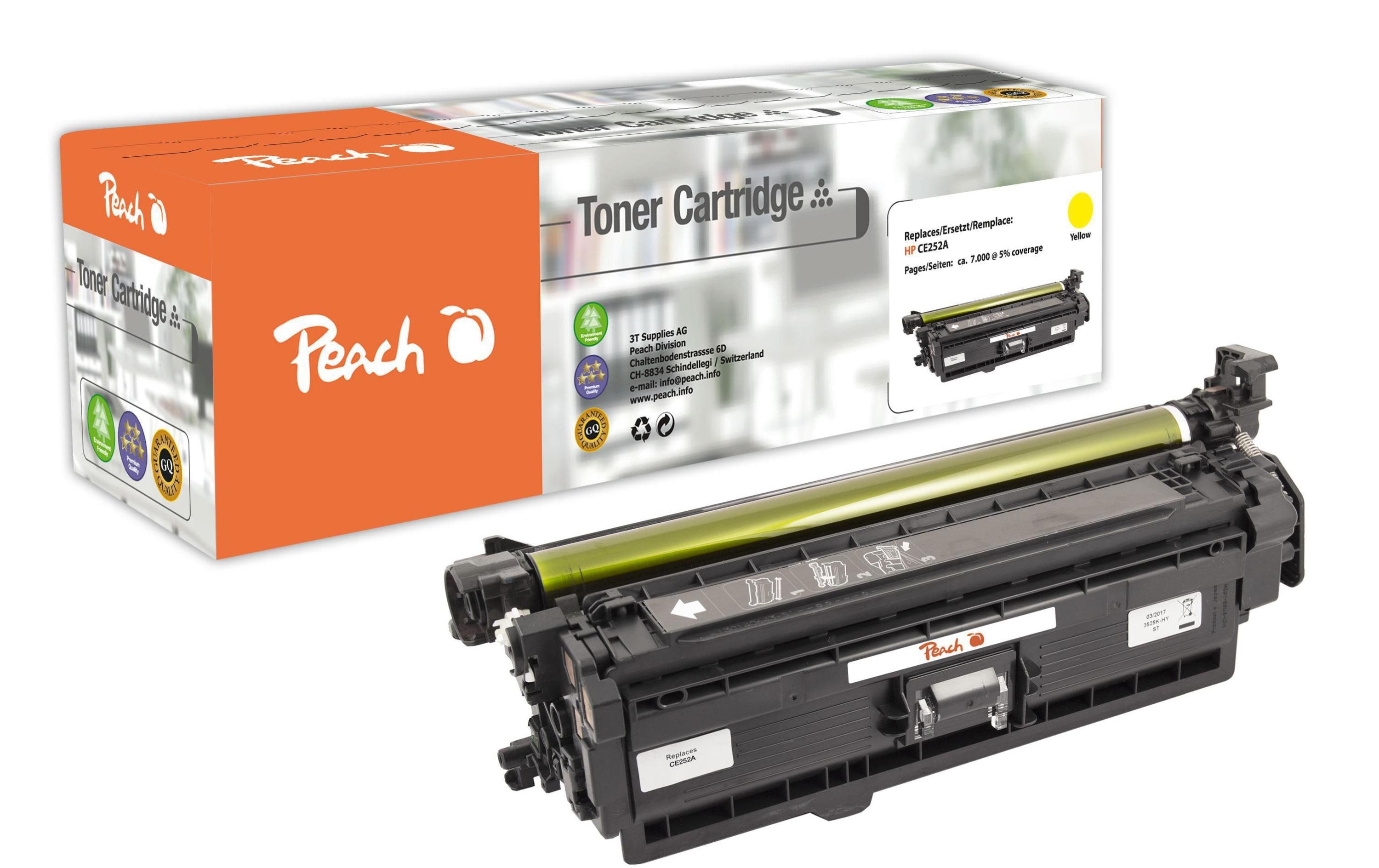 Peach Toner HP CE252A Nr. 504A yellow 7000 Seiten