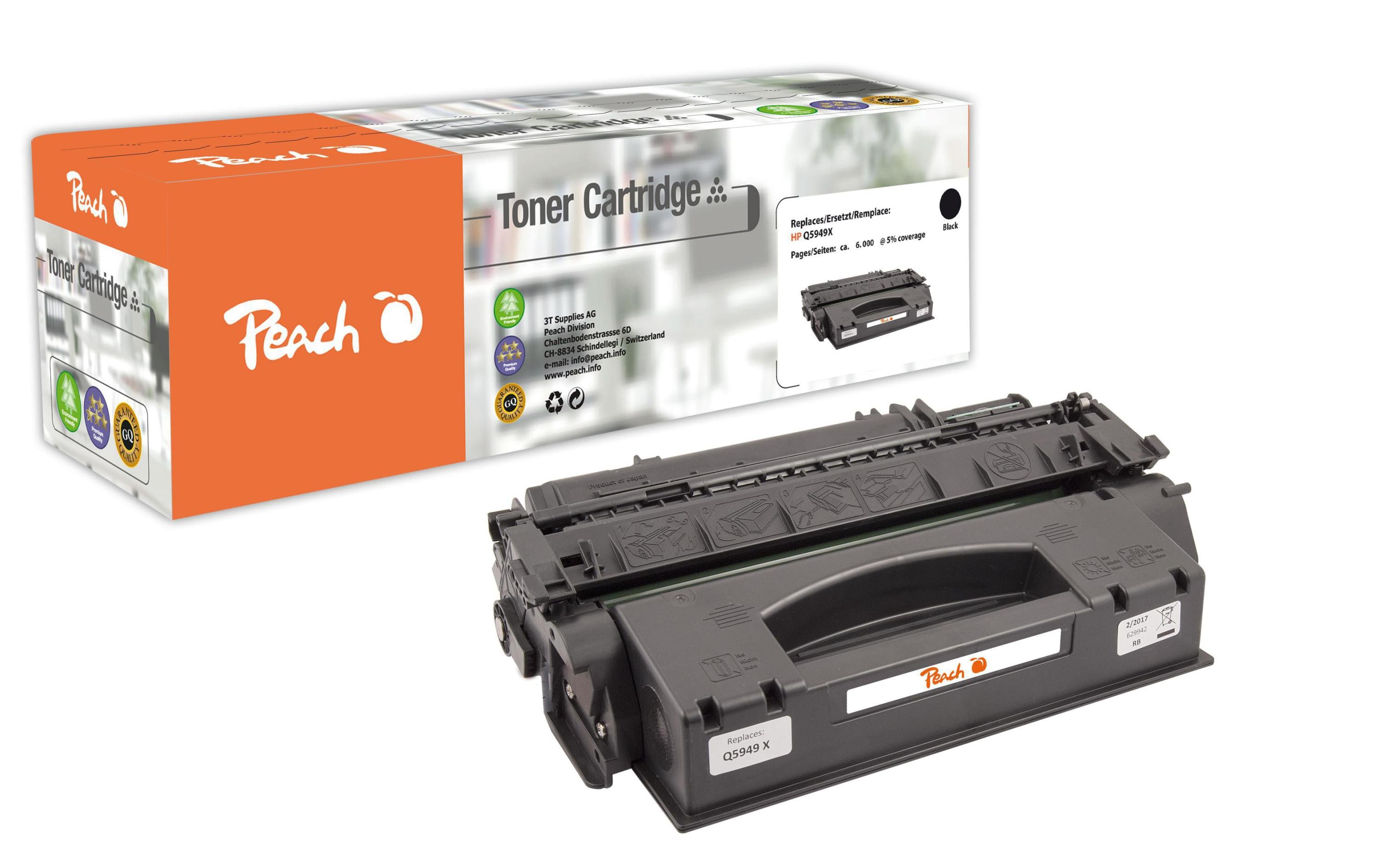 Peach Toner für HP LaserJet 1320 black 6000 Seiten