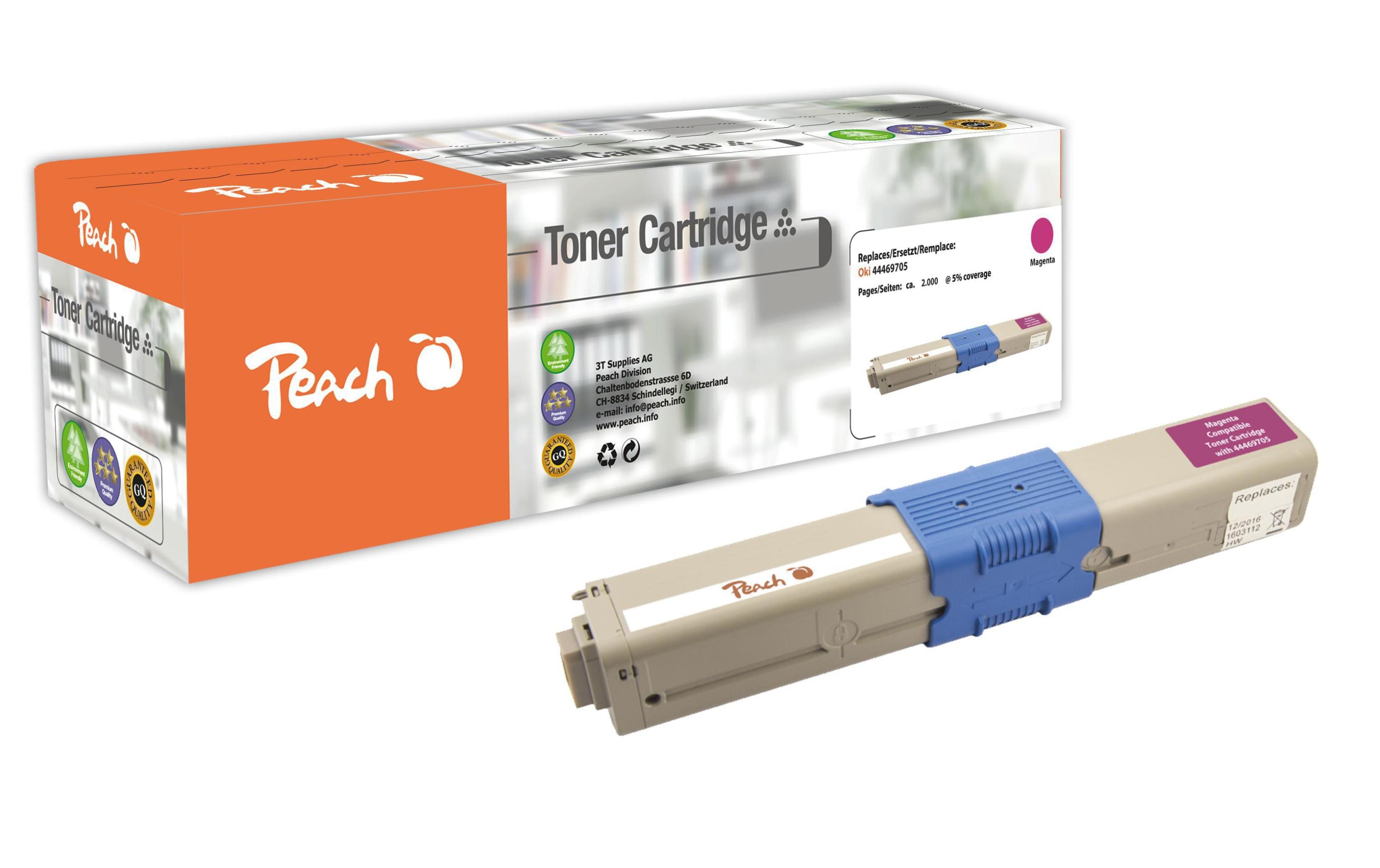 Peach Toner 44469705 magenta, 2000 Seiten zu C310, 330, 331