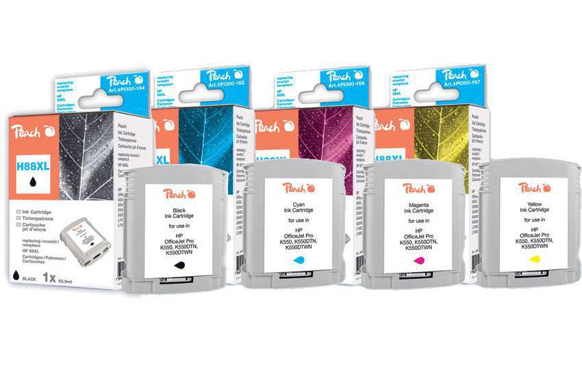 Peach Tinte Combi Pack HP Nr. 88XL 1x bk/c/m/y zu 8000/85000