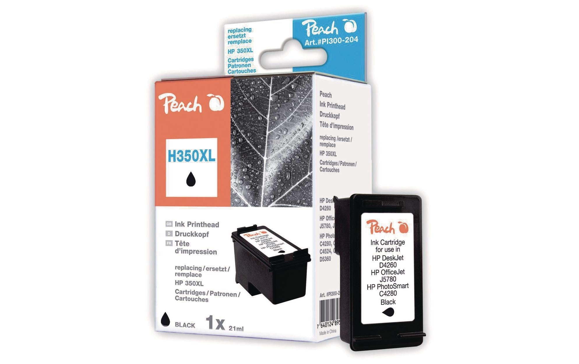 Peach Tinte HP CB336EE Nr. 350XL black zu D4260/6410, 30ml