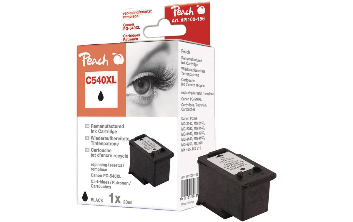 Peach Druckkopf Canon PG-540XL black zu Pixma MG2140, 23ml 600 Seiten