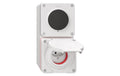 Feller Nevo NAP Kombination Gr. I-I 1x T13 plus + Schalter Sch3, weiss