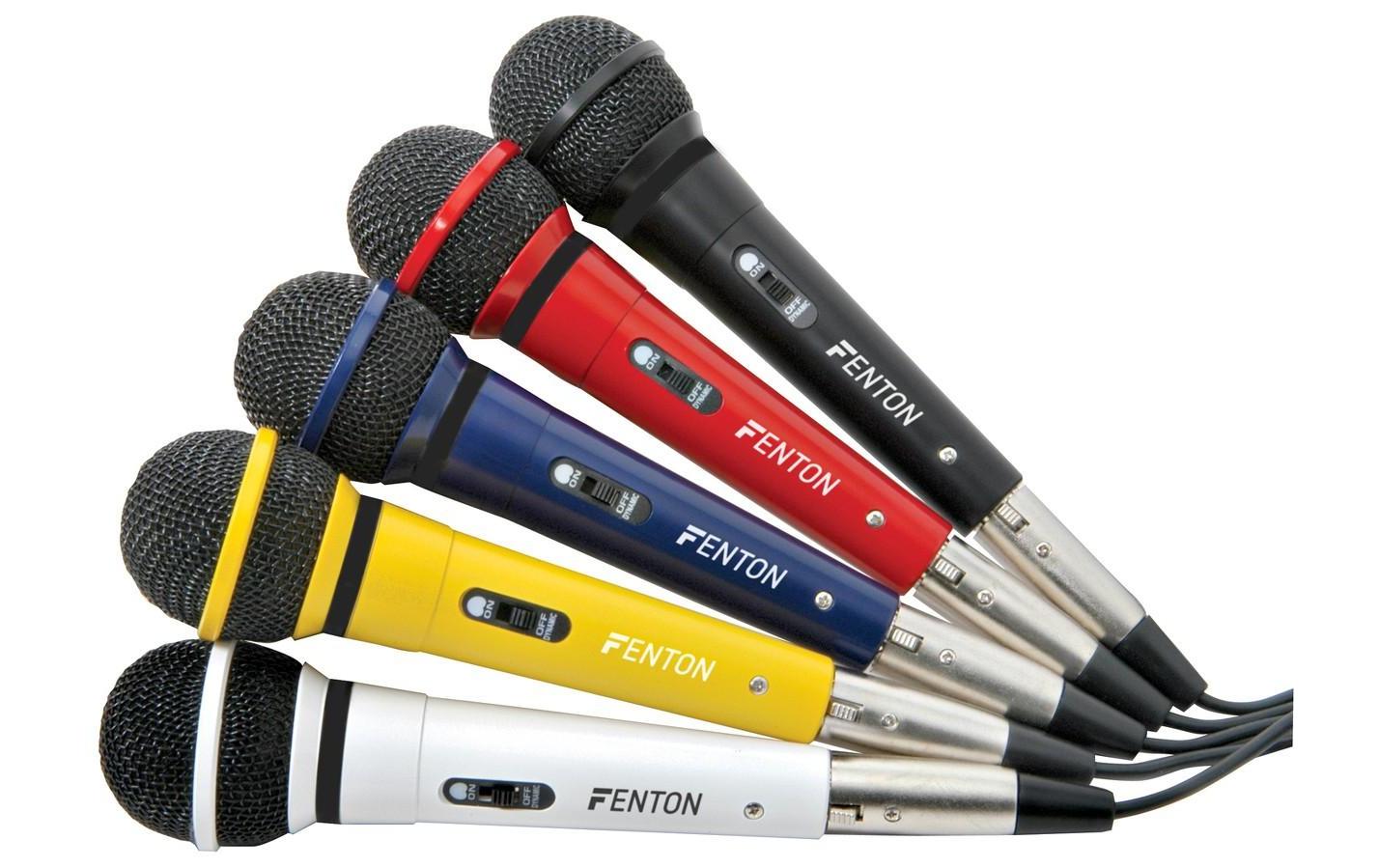 Fenton DM120 Karaoke Set 5x Mikrofone, 600 Ohm