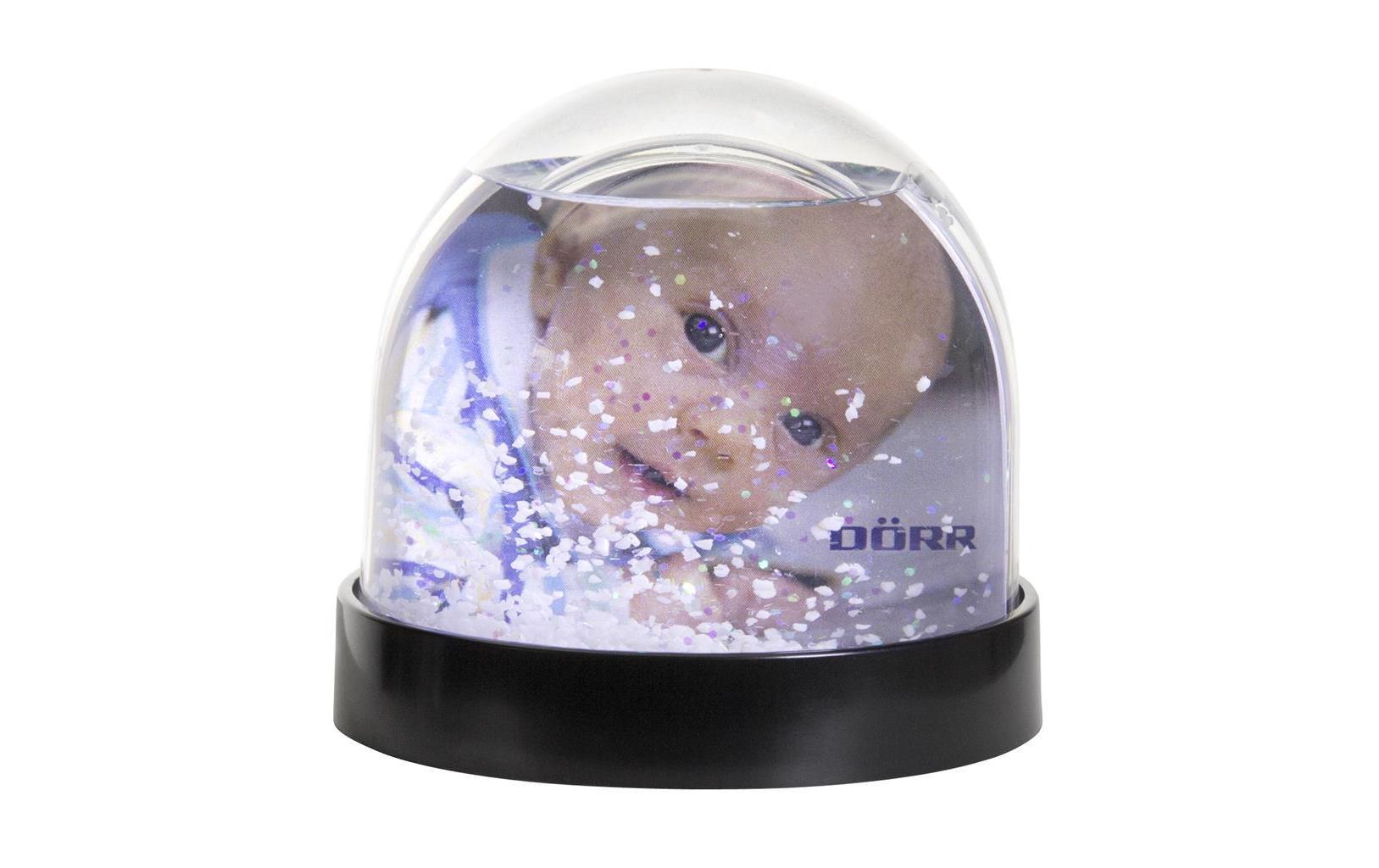 Dörr Schneekugel Schnee und Glitzer H: 8.5 cm, D: 9 cm
