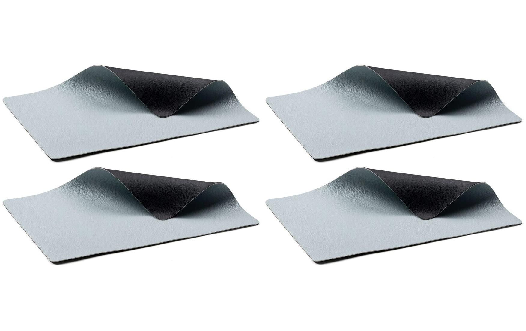 Bitz Tischset Schwarz/Hellblau 4er Set 4er Set, 46x33 cm, PVC