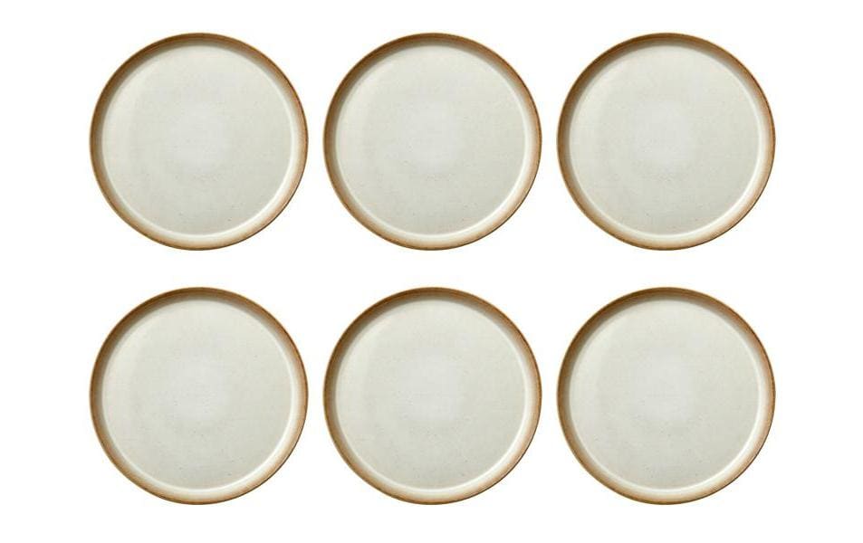 Bitz Speiseteller 27cm Cream/Cream 6 Stk., D: 27cm, H: 2.5cm, Stoneware