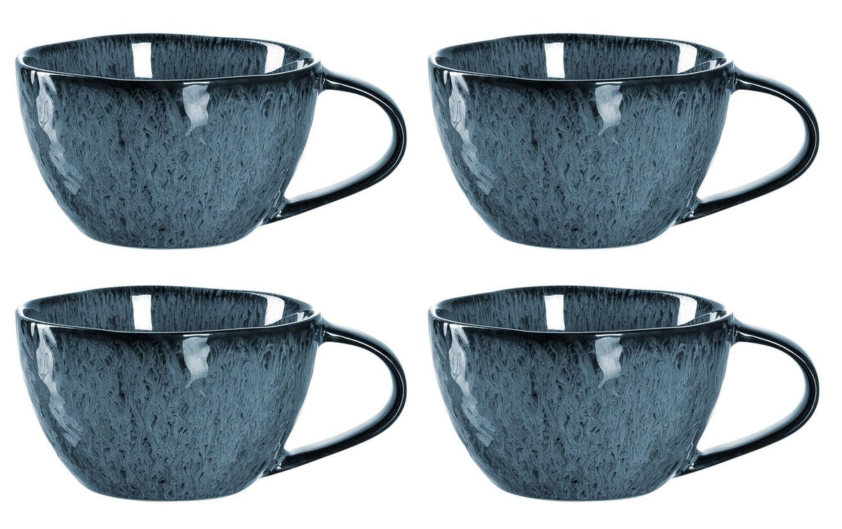 Leonardo Tasse Matera 290ml Blau 4er Set 4 Stück, HxD: 6x10cm, Vol: 290ml, Keramik