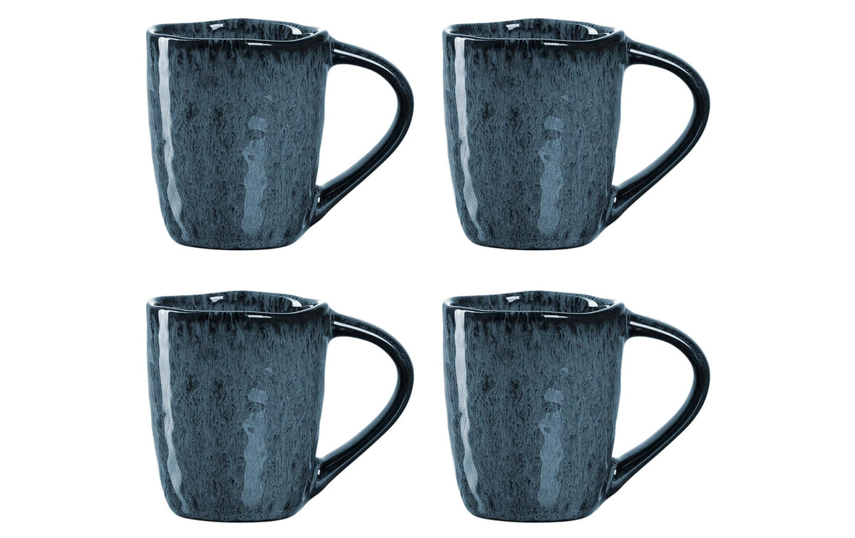 Leonardo Tasse Matera 90ml Blau 4er Set 4 Stück, HxD: 6x7cm, Vol: 90ml, Keramik