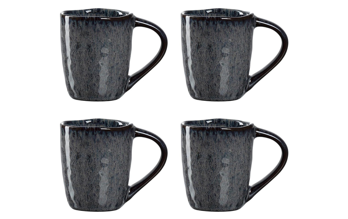Leonardo Tasse Matera 90ml Anthrazit 4tlg 4 Stück, HxD: 6x7cm, Vol: 90ml, Keramik