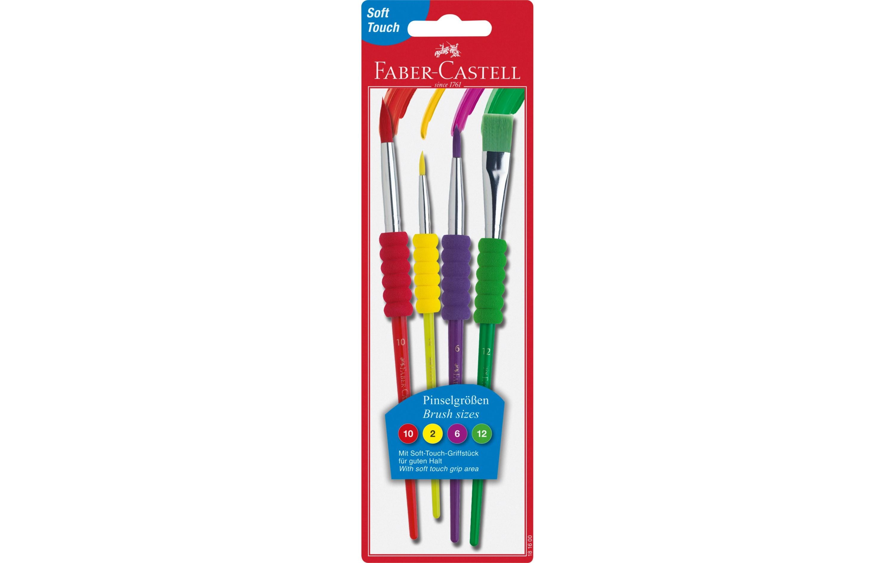 Faber-Castell Pinsel-Set Soft-Touch 4 Grössen (2/6/10/12)