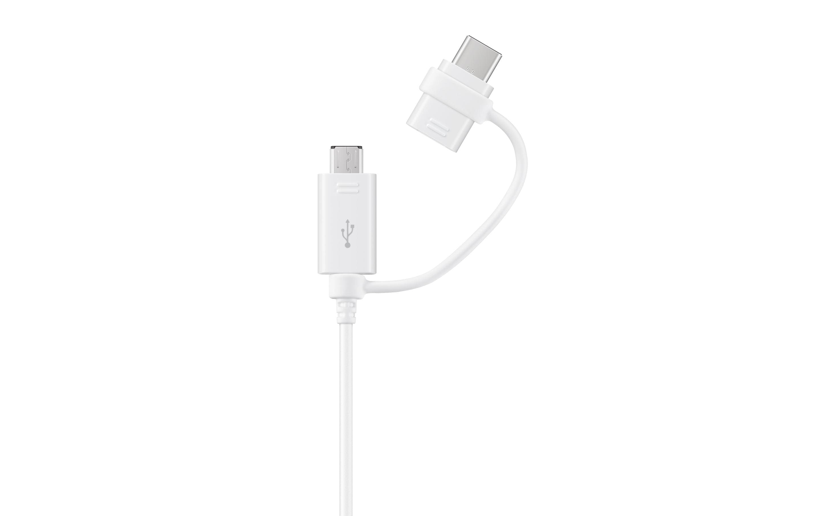 Samsung EP-DG930 Ladekabel USB-C/microUSB weiss