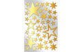B+C Sticker Metallicsterne gold 1 Blatt pro Packung