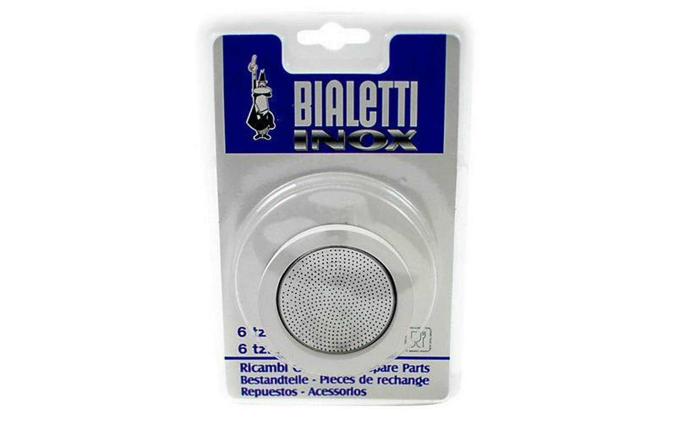 Bialetti Dichtungsring & Filterplatte 6 Ta Venus,Kitty,Musa, 1 Dichtung,1 Filterplatte