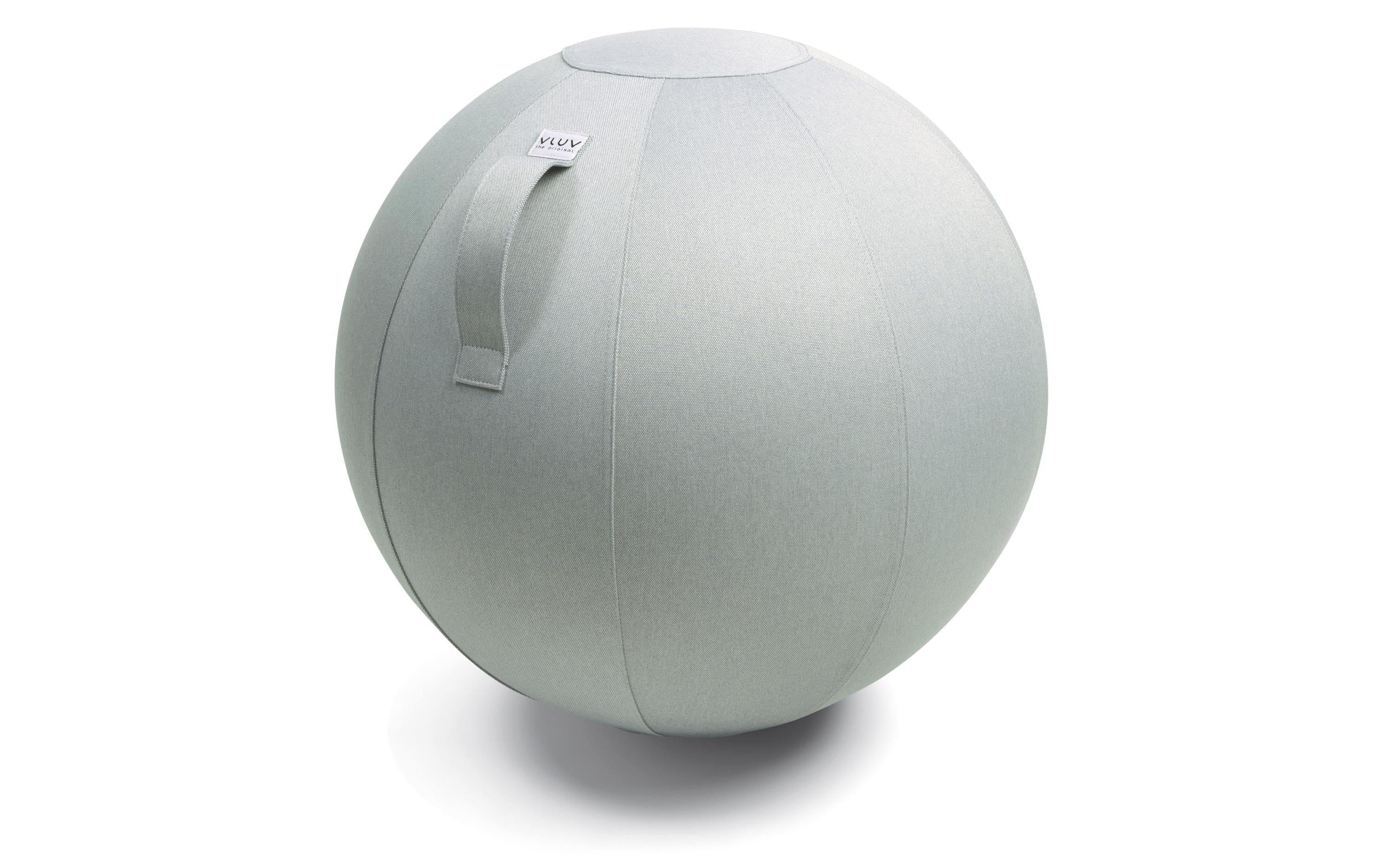Vluv Leiv Stoff Sitzball Silver, Ø 60-65cm