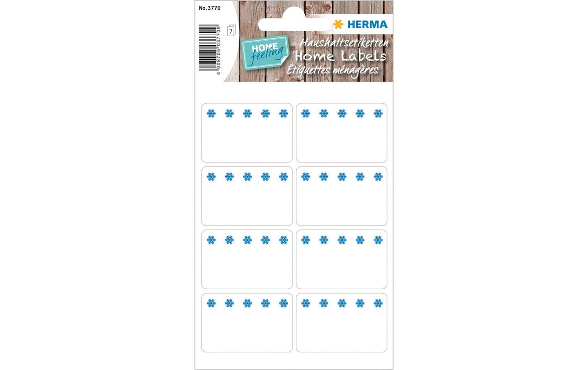 Herma Tiefkühletiketten Kristall weiss 48 Etiketten, 6 Blatt