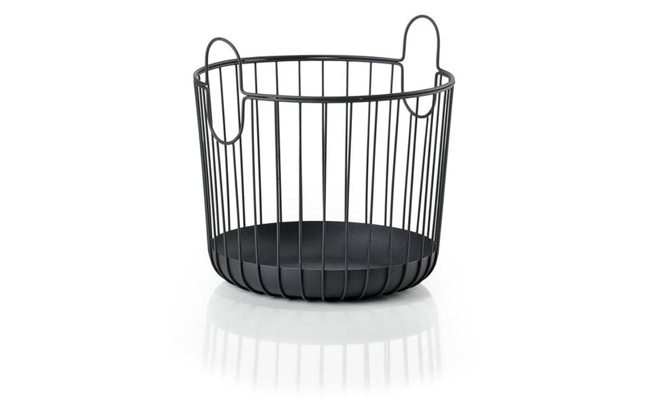 Zone Aufbewahrungskorb Inu schwarz D 30 cm H 30.5 cm, Metall