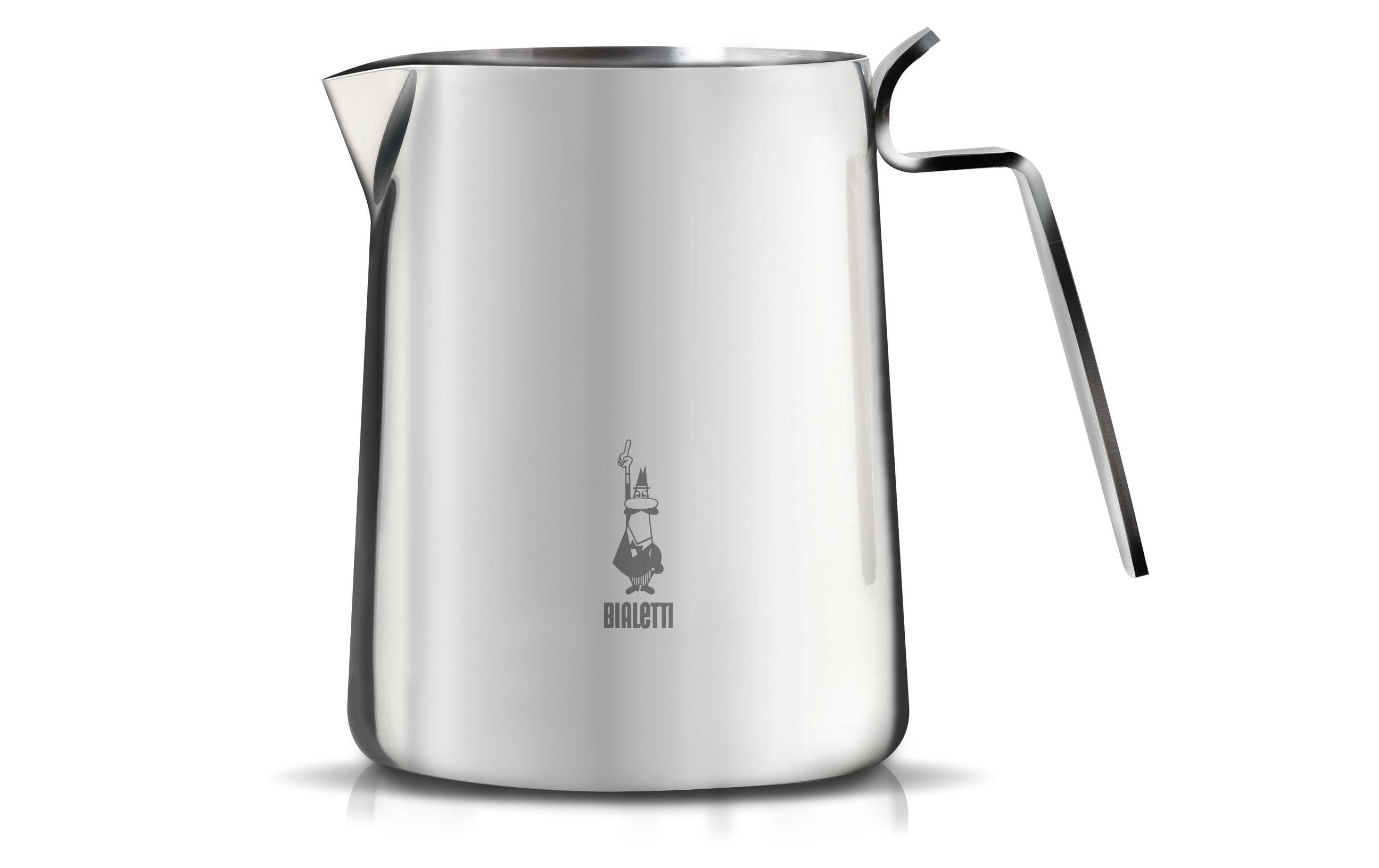 Bialetti Milchkanne 3dl Edelstahl mit schwarzem Kunststoff