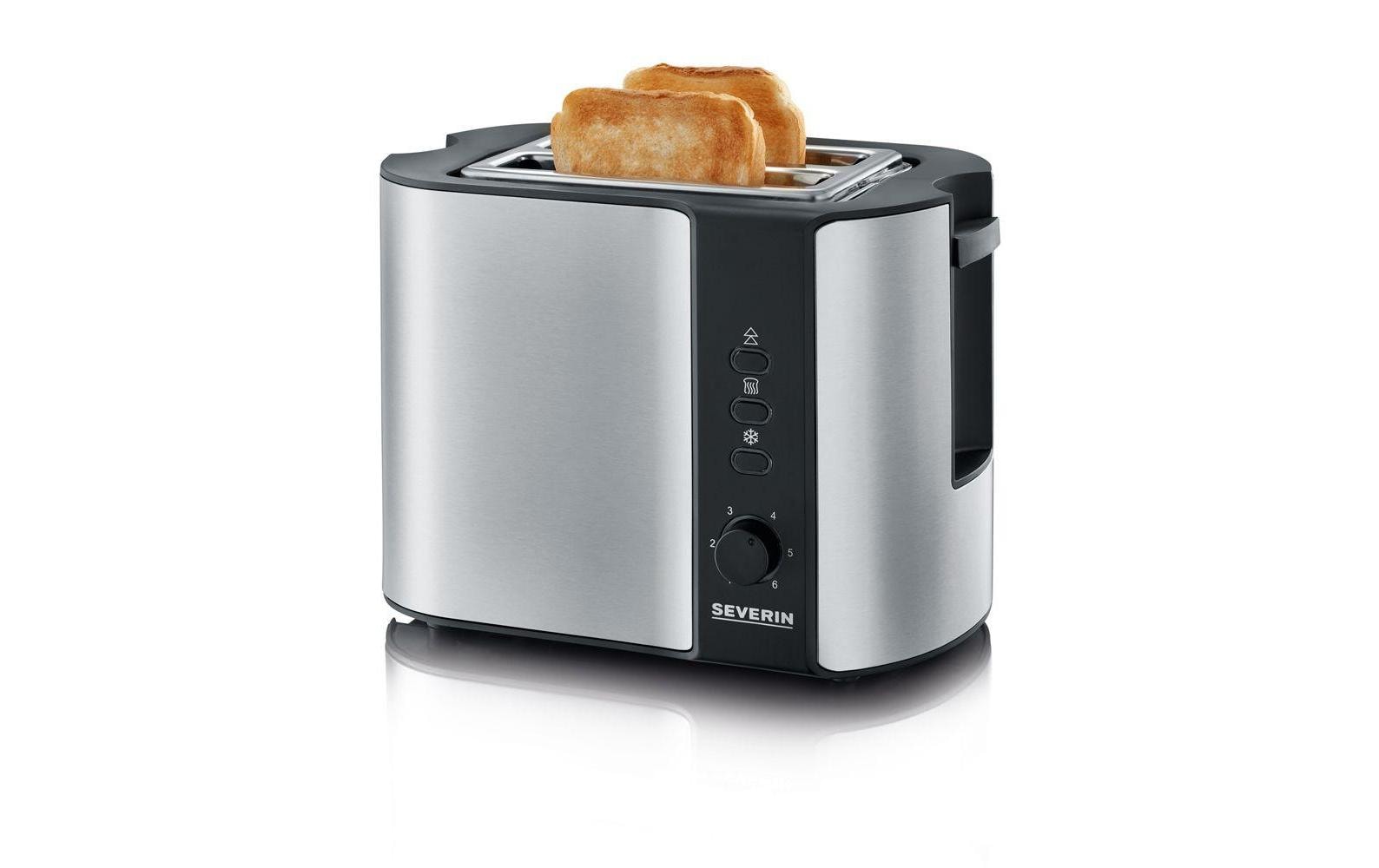 Severin Automatik-Toaster AT 2589 mit integriertem Brötchen-Röstaufsatz