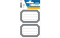 Herma Schuletiketten Neutral 18 Etiketten, 6 Blatt,  grau/weiss