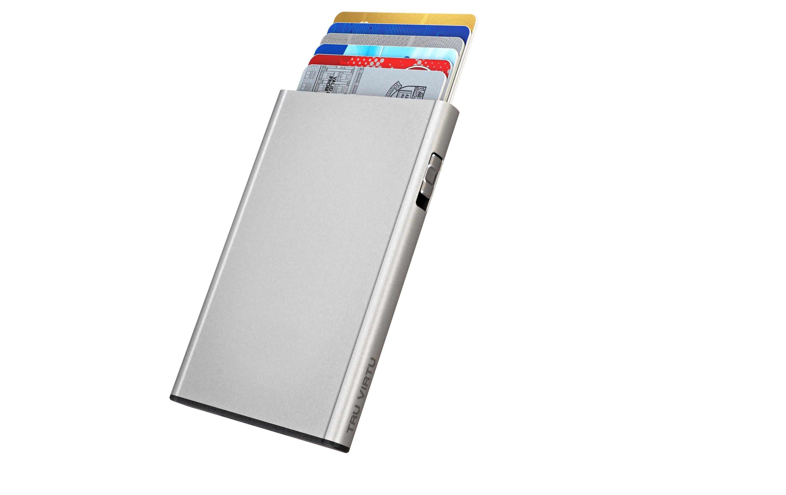 Tru Virtu Card Case Click & Slide silver arrow