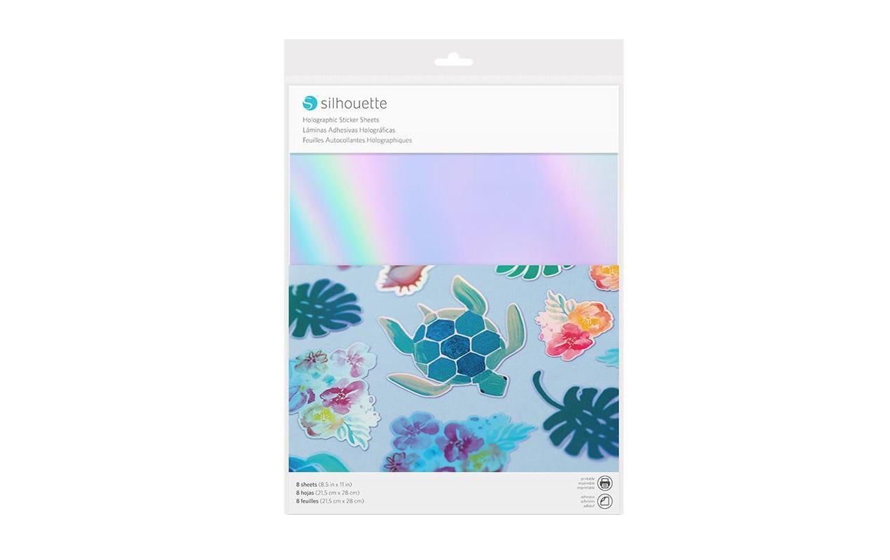 Silhouette Stickerpapier Holographisch